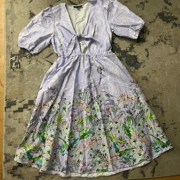 **HOST PICK** NWOT - I.N.C - Lavender Garden Party Dress - Picture 1 of 4